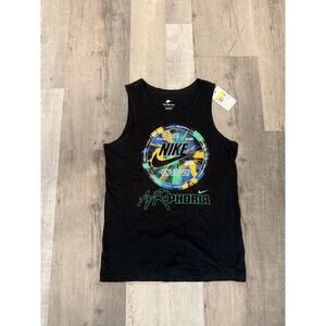 Nike Shirt Mens Small Black Airphoria Tank Top Graphic Just Do It Athletic New